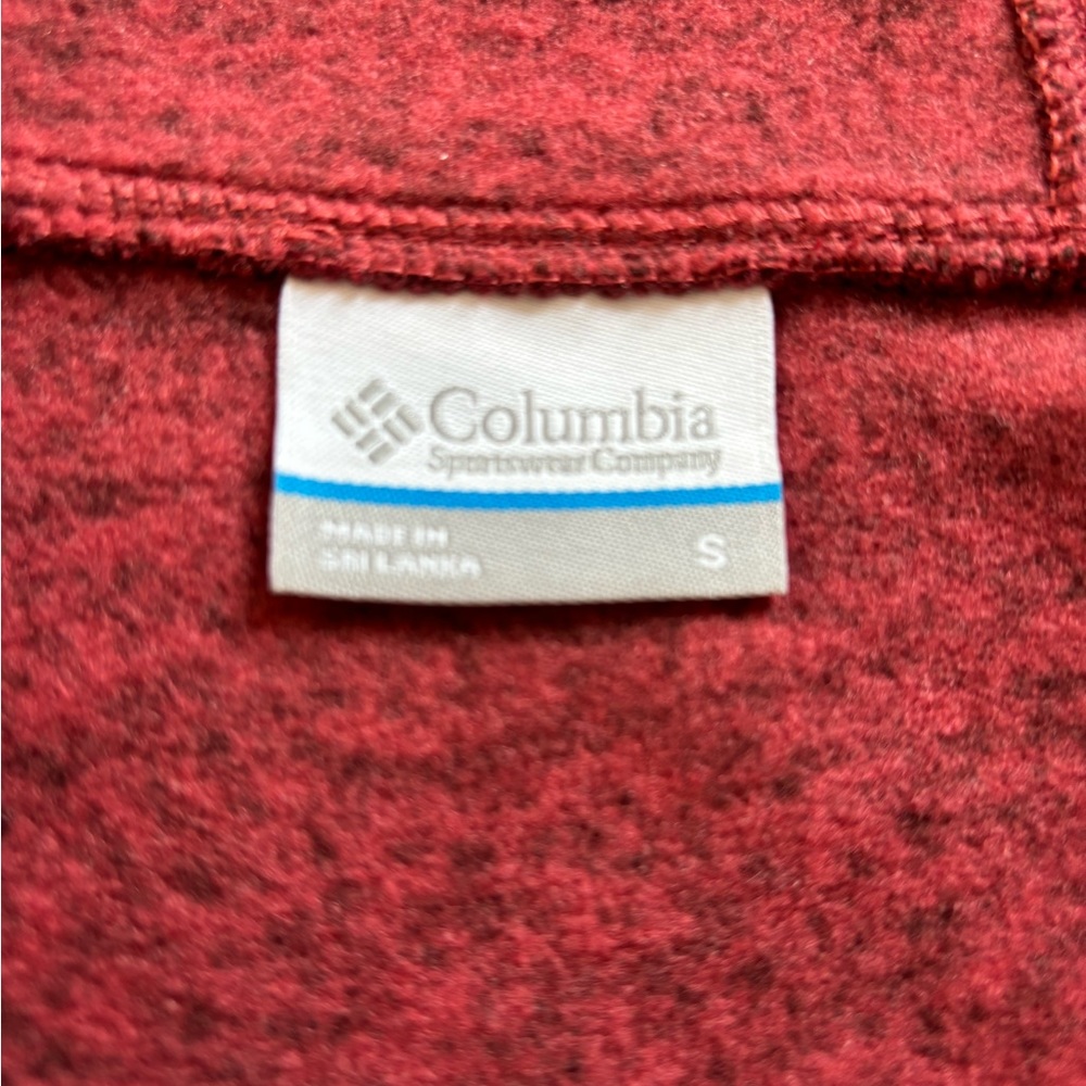 Women’s Columbia red and black speckled hoodie - Picture 3 of 5